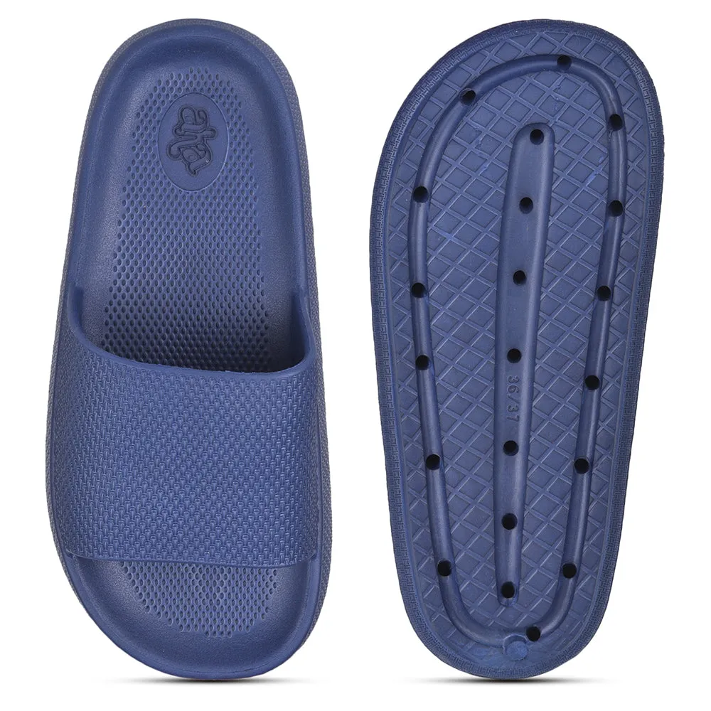 A-HA By Liberty COMFYWALK1 Navy Blue Slides For Women