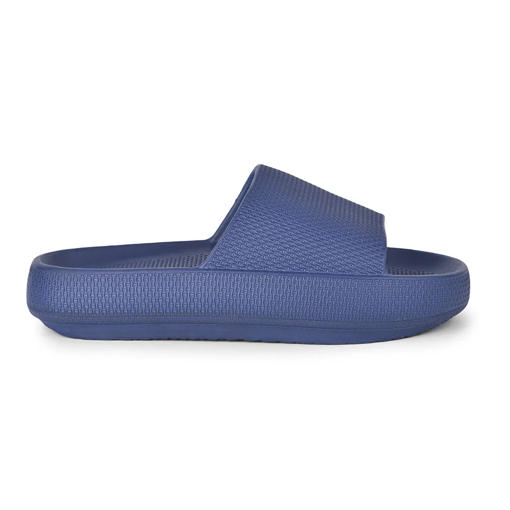 A-HA By Liberty COMFYWALK1 Navy Blue Slides For Women