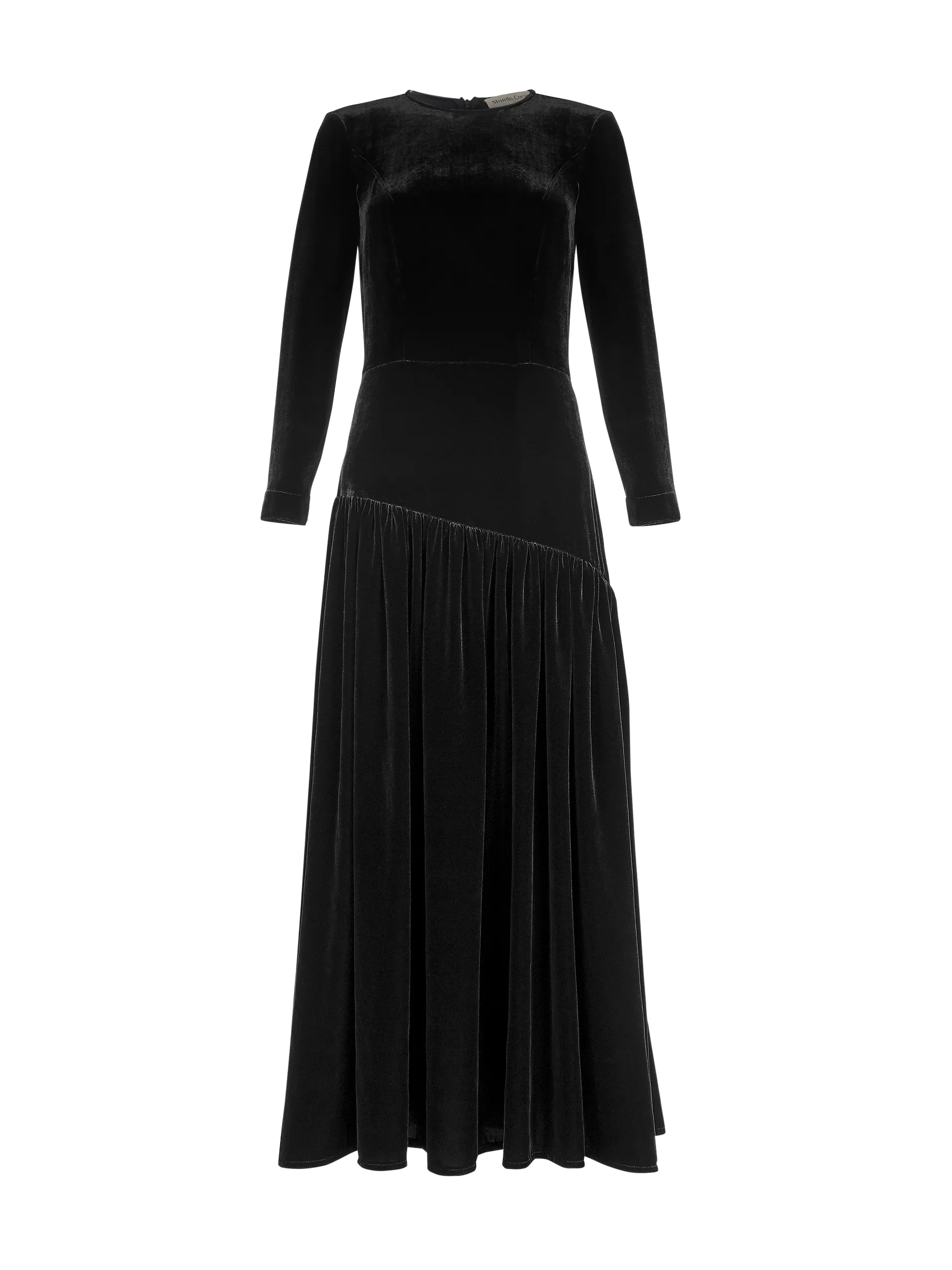 Ava silk velvet dress