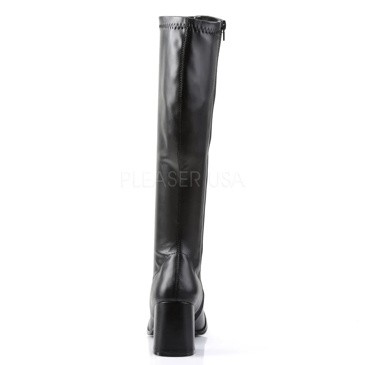 Black PU Gogo Boots