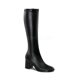 Black PU Gogo Boots