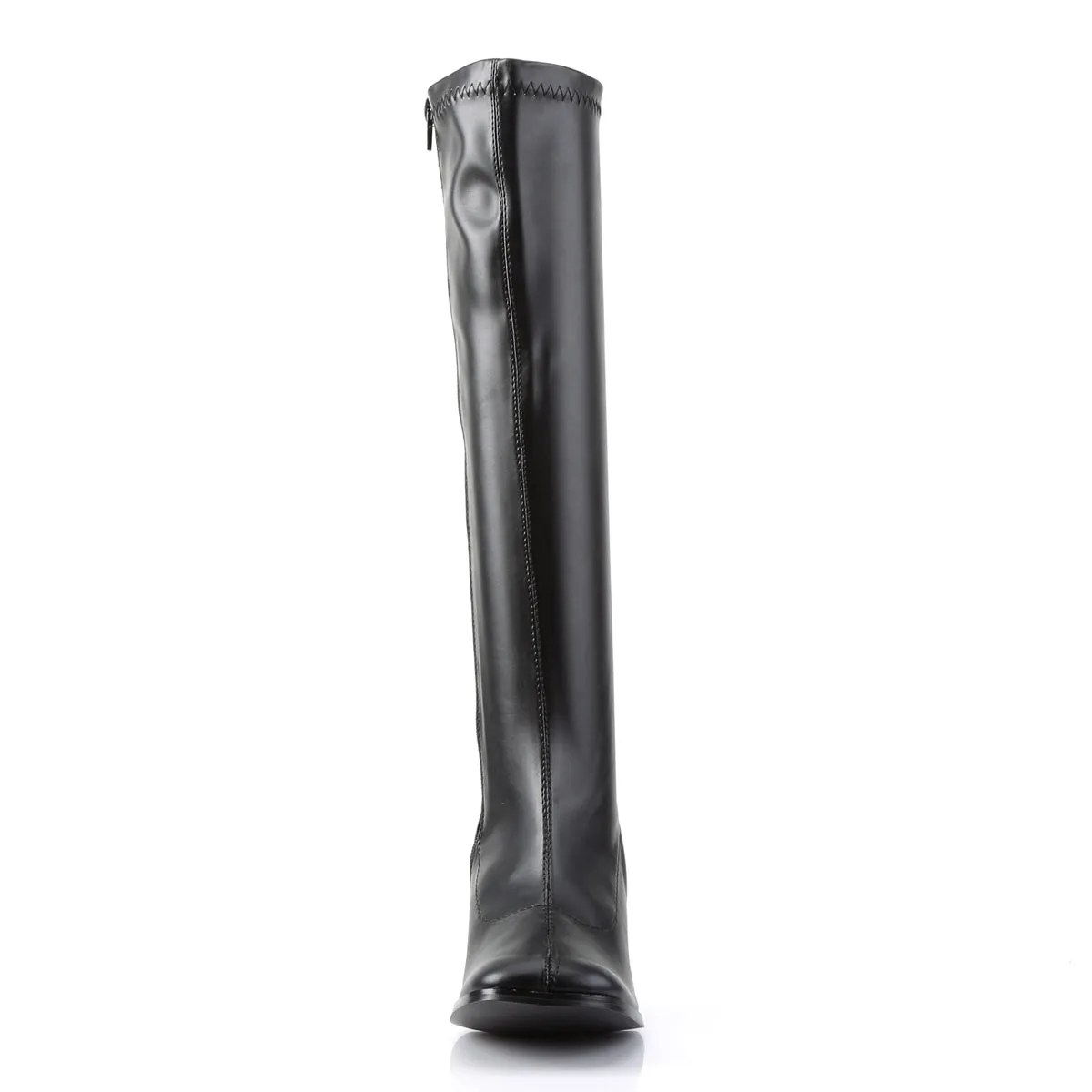 Black PU Gogo Boots