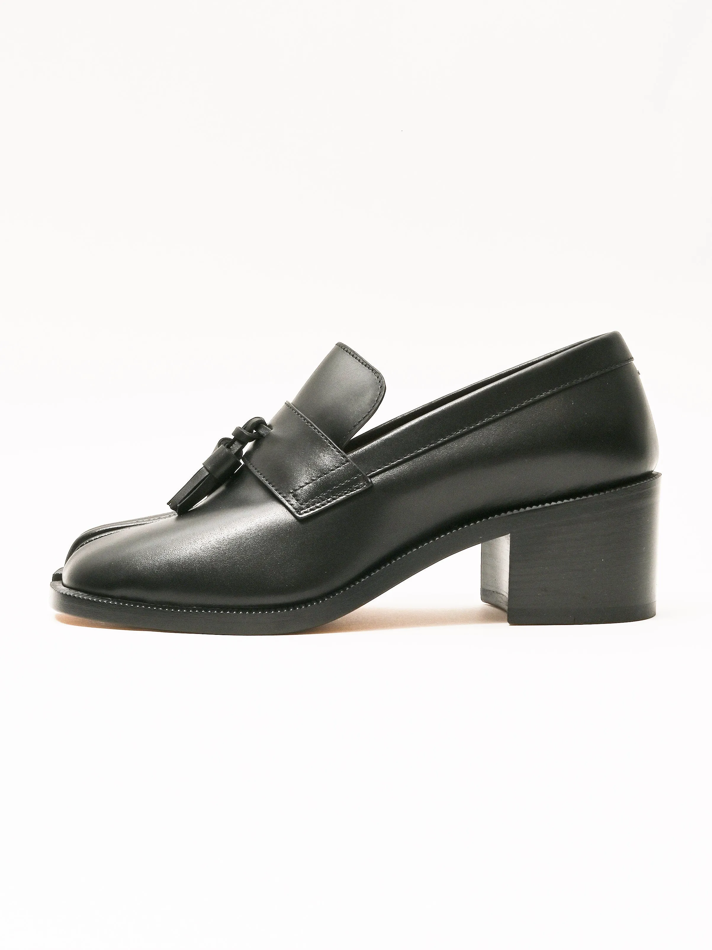 Black Tabi Tassel Loafer