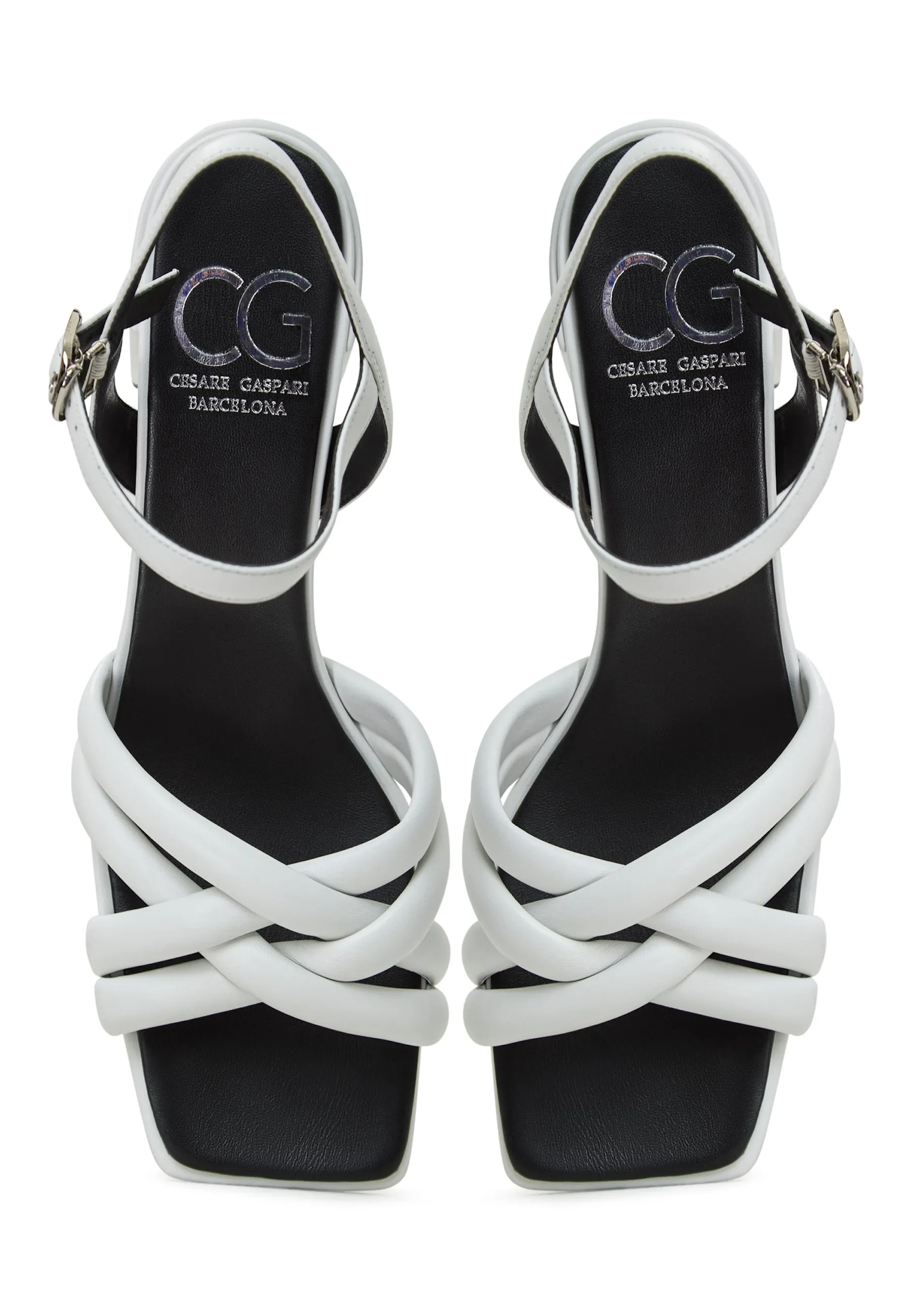 Block Heeled Sandals Anaia - White