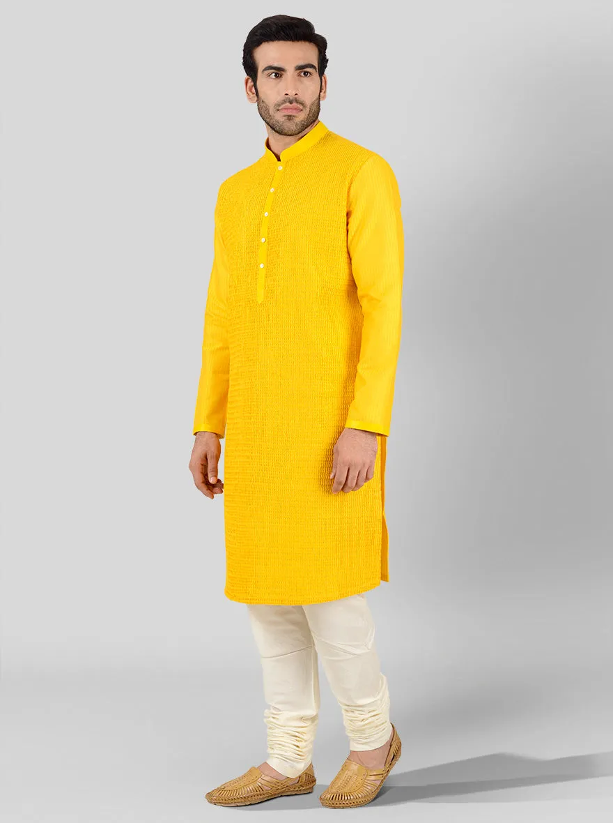 Bright Yellow Kurta Set | TULA