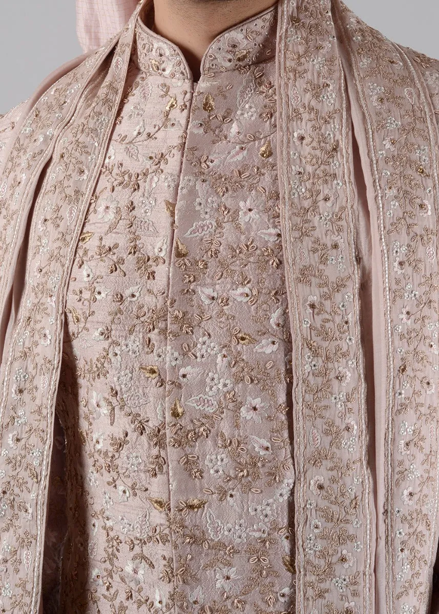 Dusty Pink Sherwani | Siddhesh Chauhan