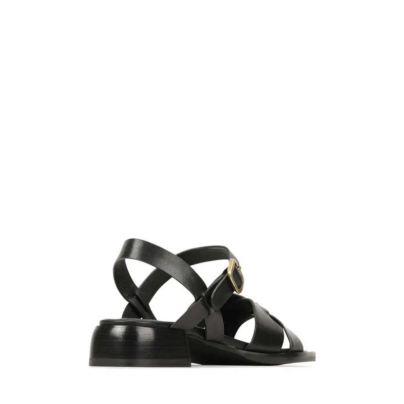 Eos Tega Black Sandal