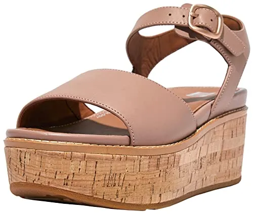 FitFlop Eloise Cork Leather Women's Sandals | Beige