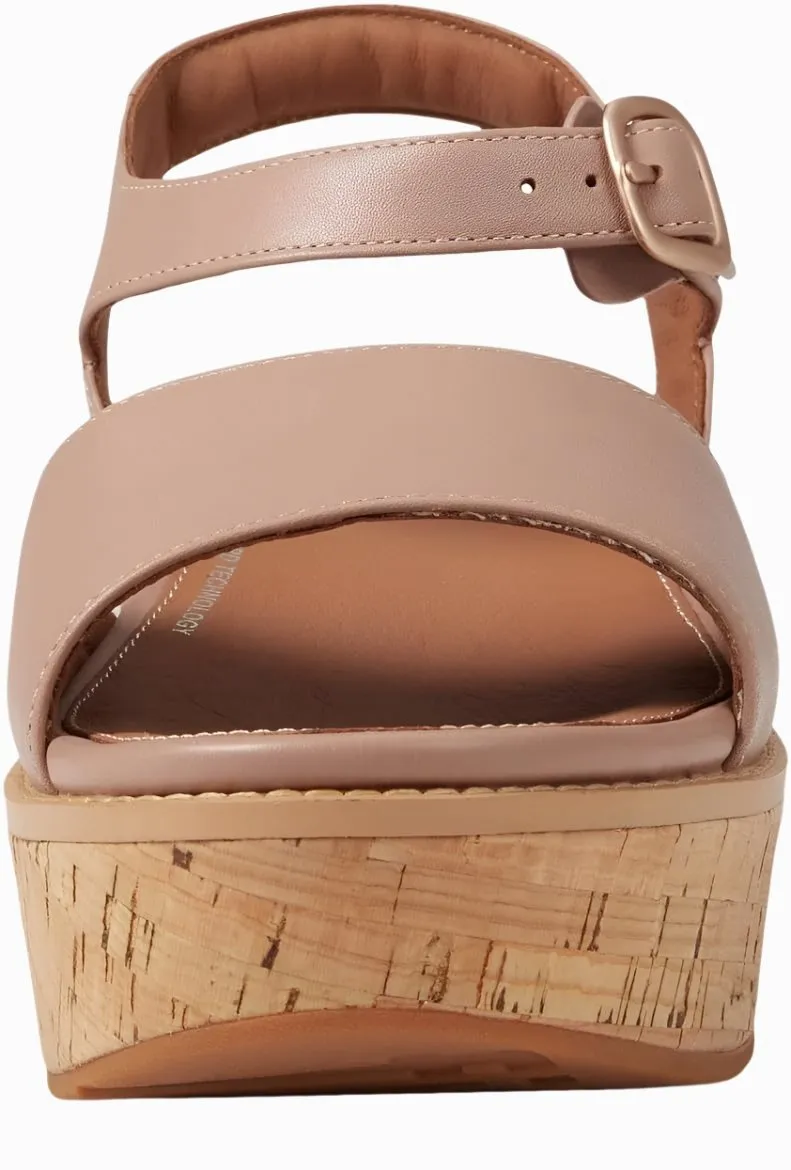 FitFlop Eloise Cork Leather Women's Sandals | Beige