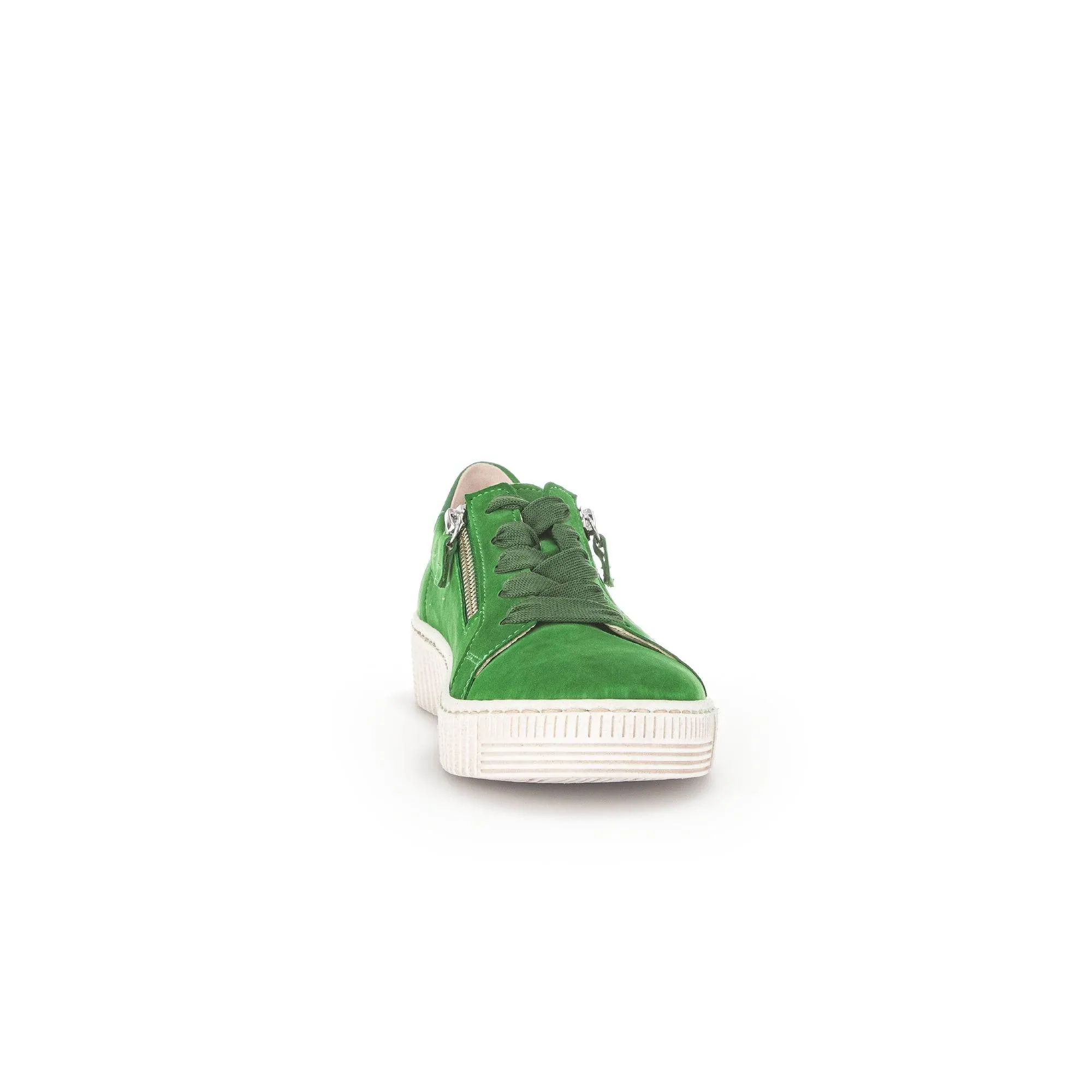 Gabor 43.334.19 Wisdom Ladies Green Suede Lace Up Trainers