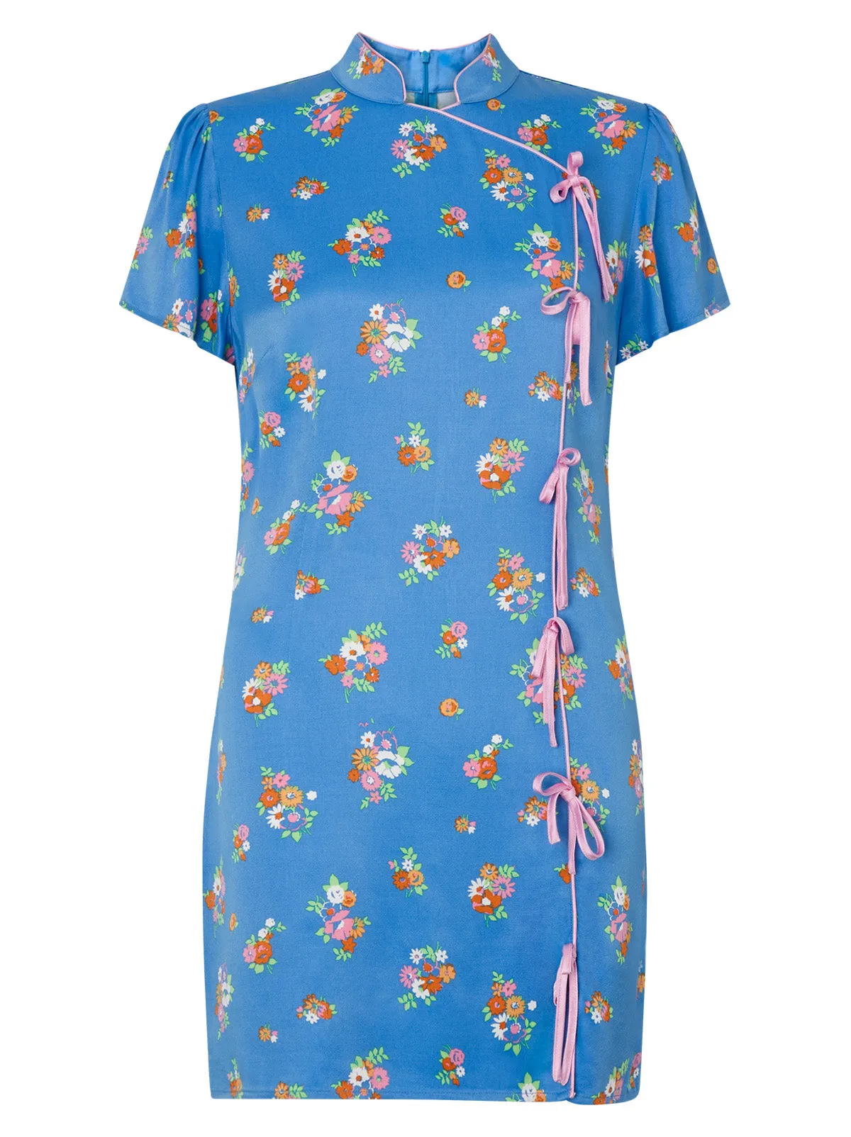 Harlow Blue Daisy Mini Dress