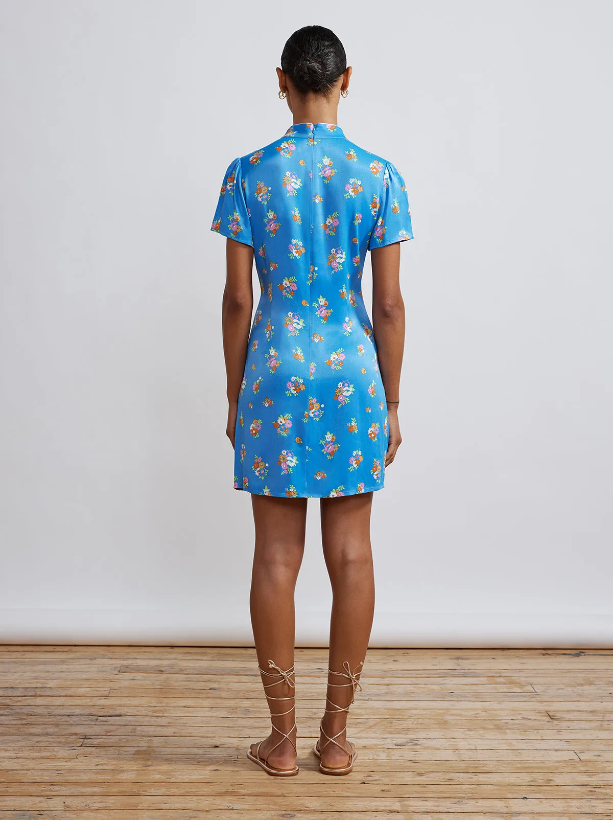 Harlow Blue Daisy Mini Dress