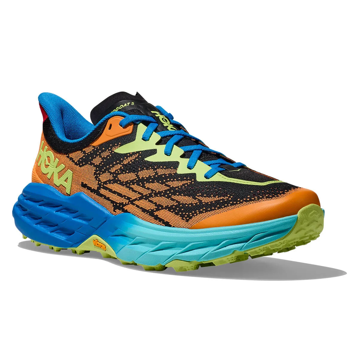 Hoka Speedgoat 5 Mens | Solar Flare / Diva Blue