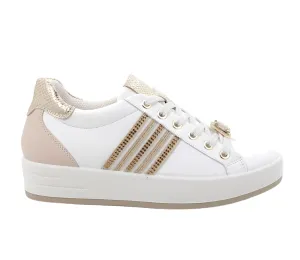 Igi & Co Womens Trainer 6668422 Bianco / Visone