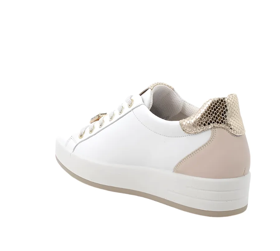 Igi & Co Womens Trainer 6668422 Bianco / Visone