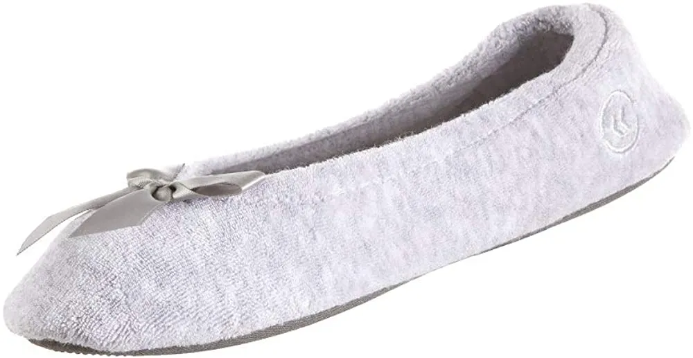 Isotoner Women's Terry Ballerina Slipper