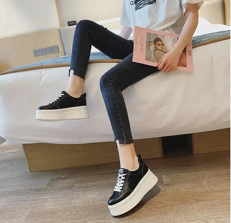 Joskaa 2024 New Black Platform Sneakers High Brand