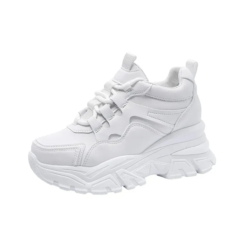 Joskaa 2024 New Chunky white platform sneakers