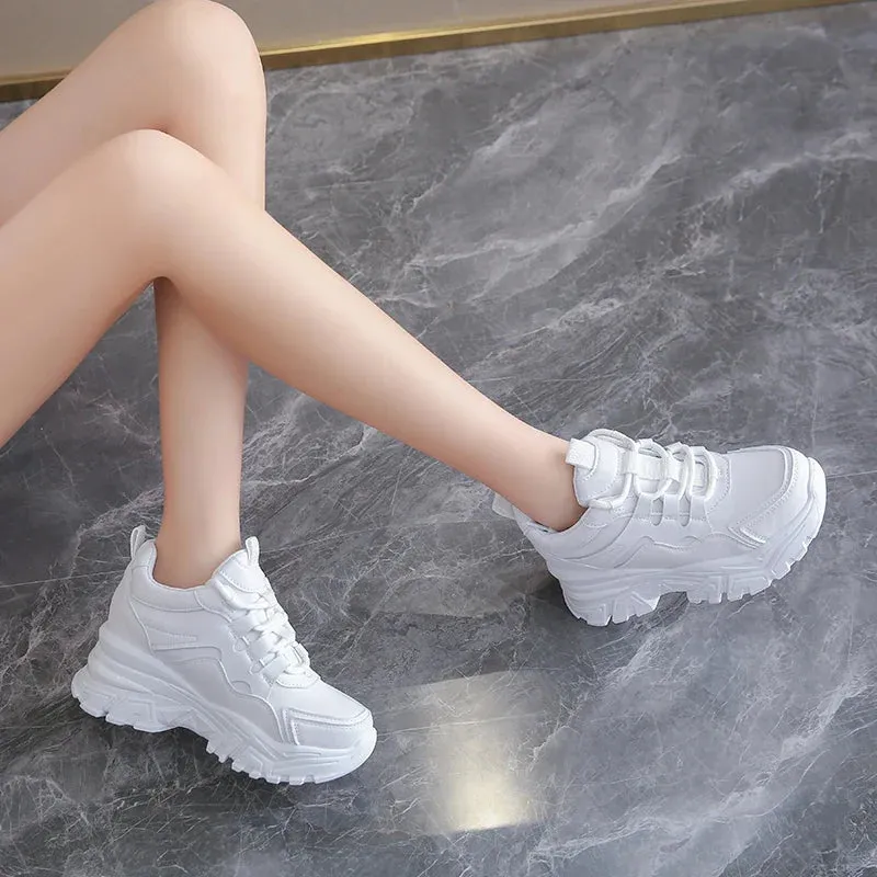 Joskaa 2024 New Chunky white platform sneakers