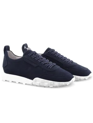 Kennel and Schmenger T Ocean Navy and White Soft Nubuck Trainer 51-26400-659-001