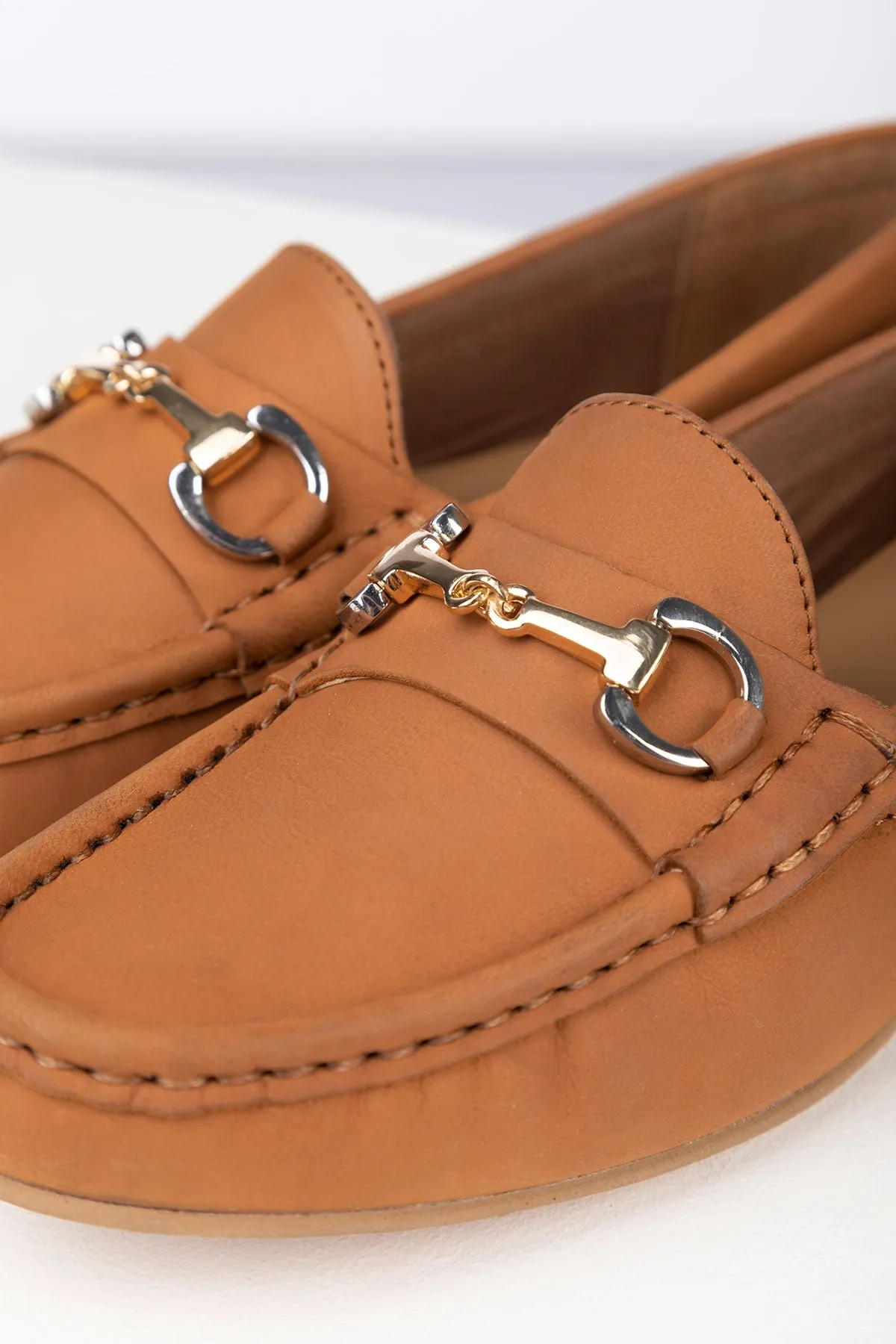 Ladies Nubuck Snaffle Loafers - Wrelton