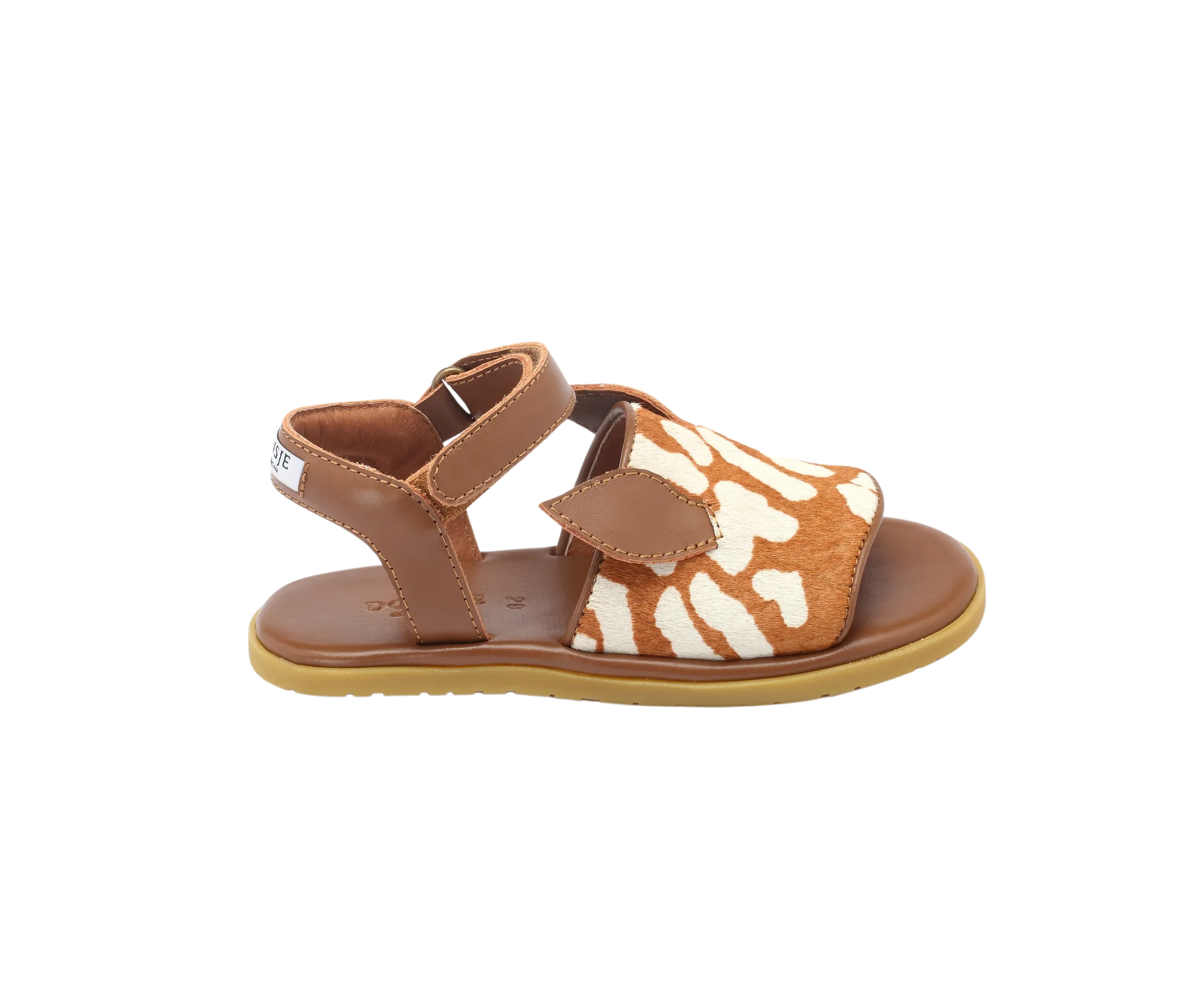 Lara Sandals | Bambi | Brown Spotted Cow Hair