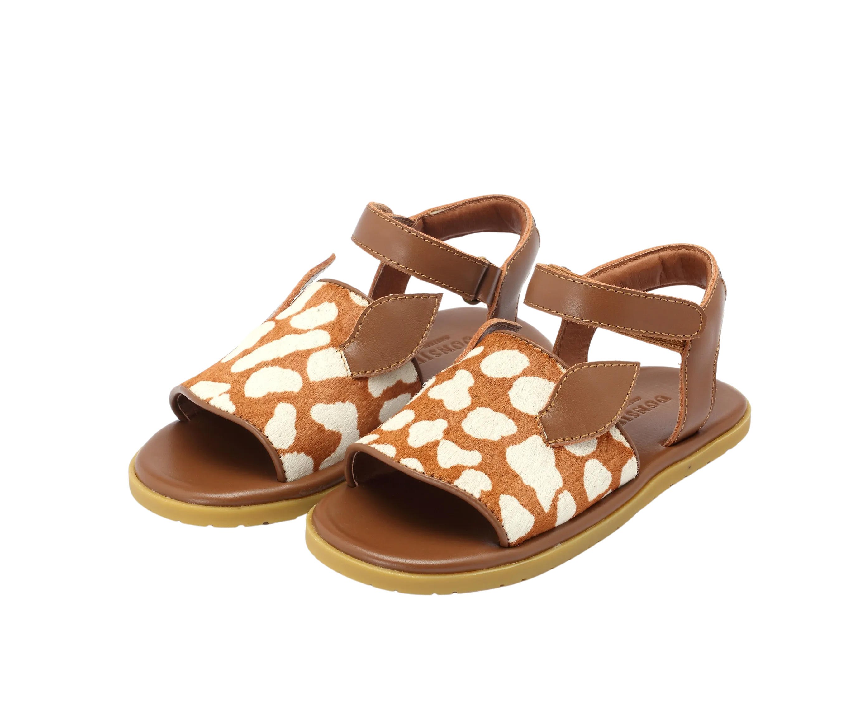 Lara Sandals | Bambi | Brown Spotted Cow Hair