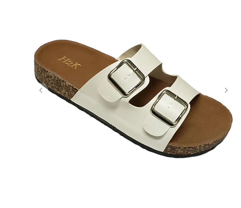 Leather Double Buckle Rubber Platform Sandal - Final Sale