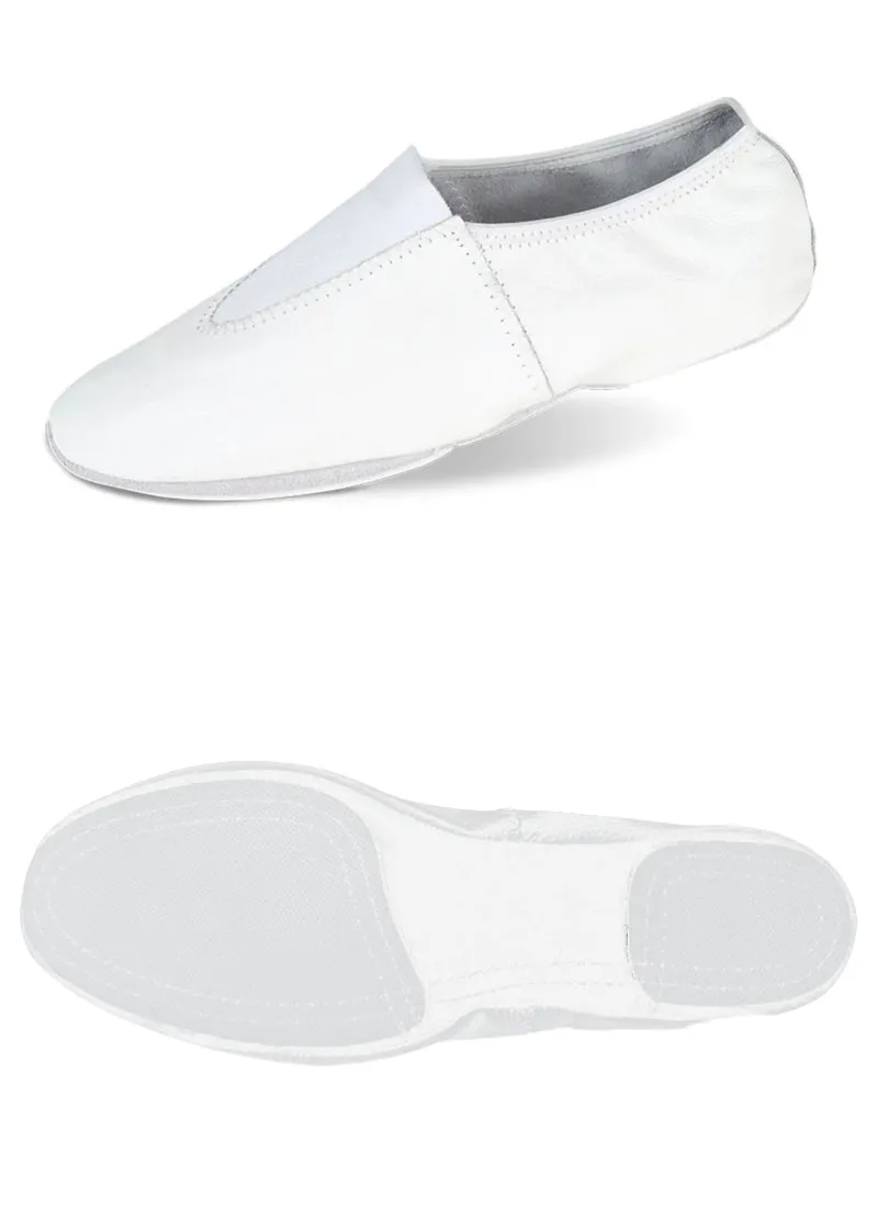 Leather Slip-On Gymnastics Shoe (White)