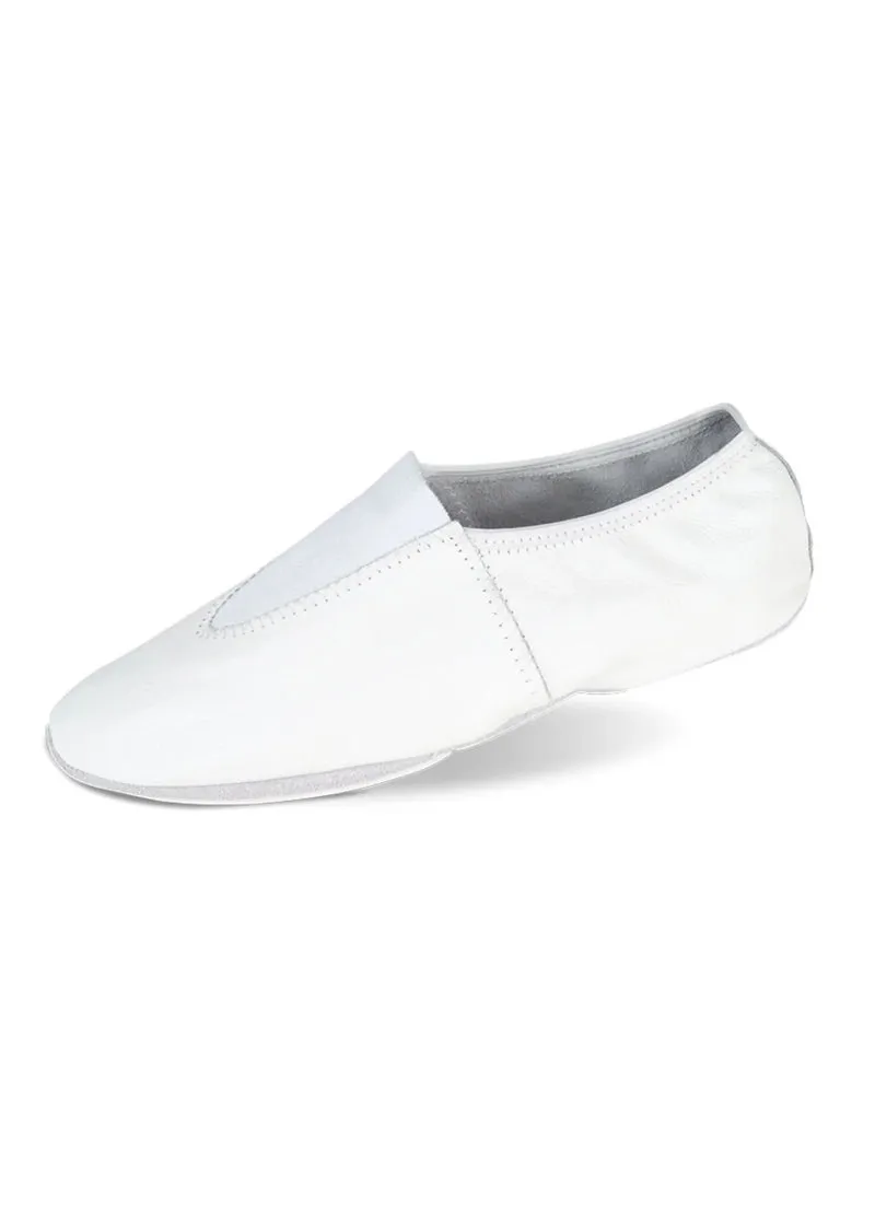 Leather Slip-On Gymnastics Shoe (White)