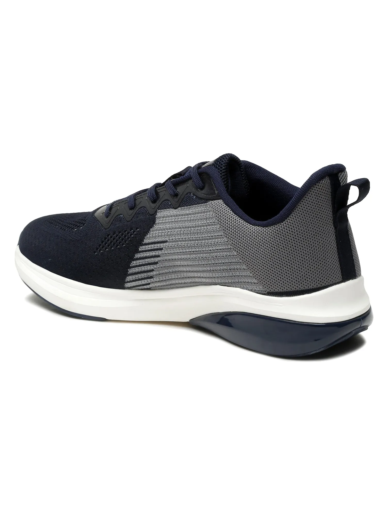 Men Lace-Up Navy Blue Casual Shoes