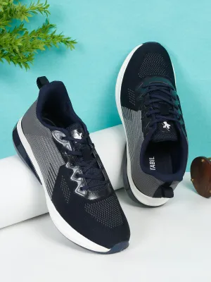 Men Lace-Up Navy Blue Casual Shoes