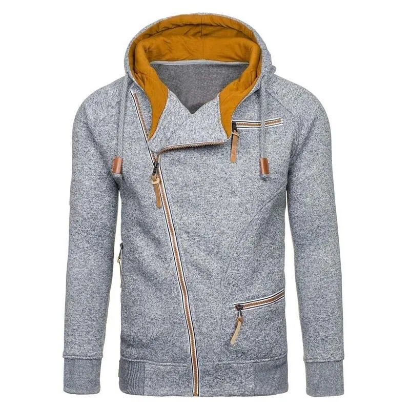 Men Slim Fit Long Sleeve Streetwear Sweater Hoodie