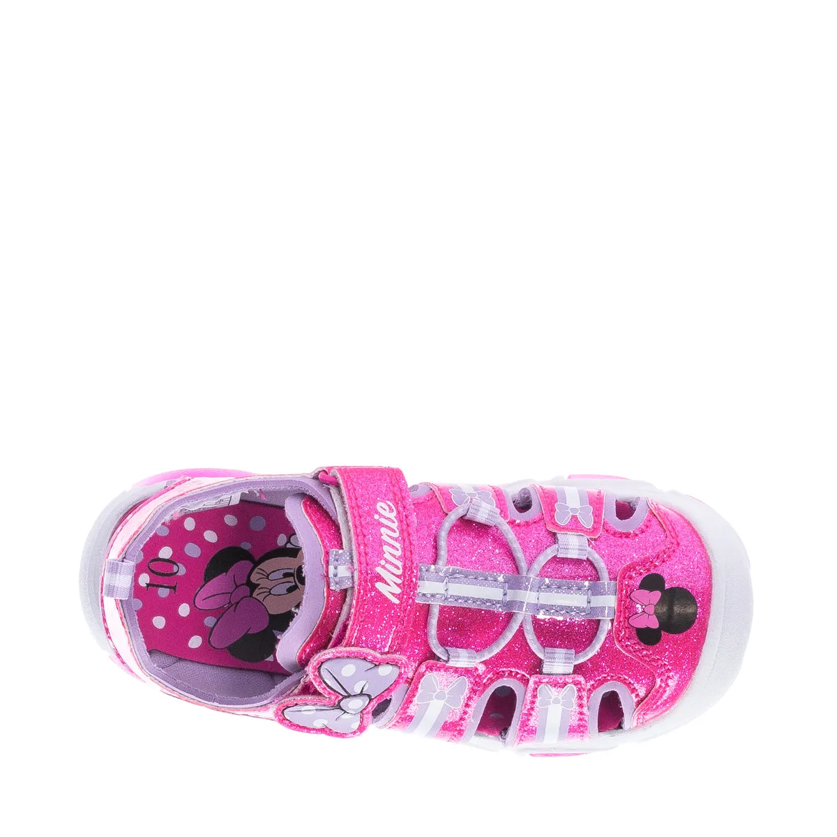 Minnie Closed Toe Sandal Lighted - Toddler