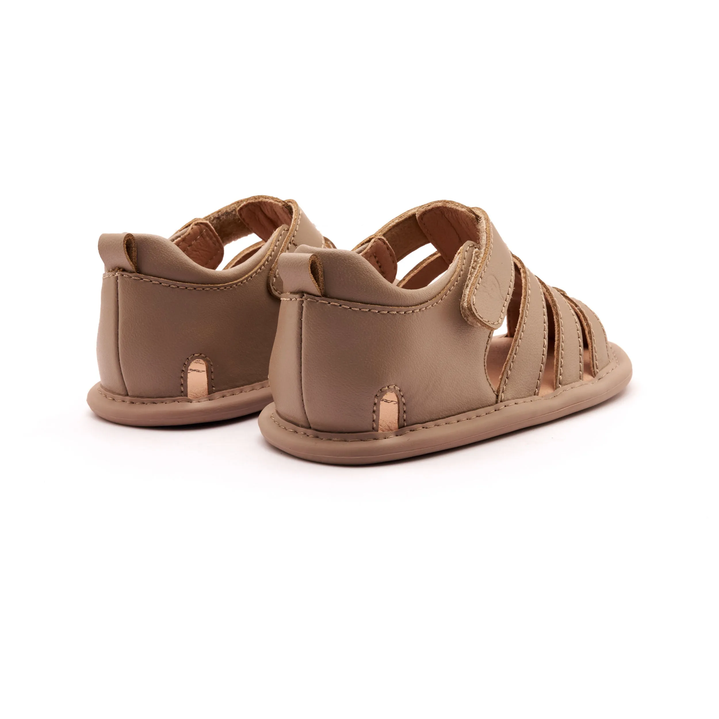 Old Soles Boy's and Girl's 3013 Little Surf Sandals - Taupe / Taupe Sole