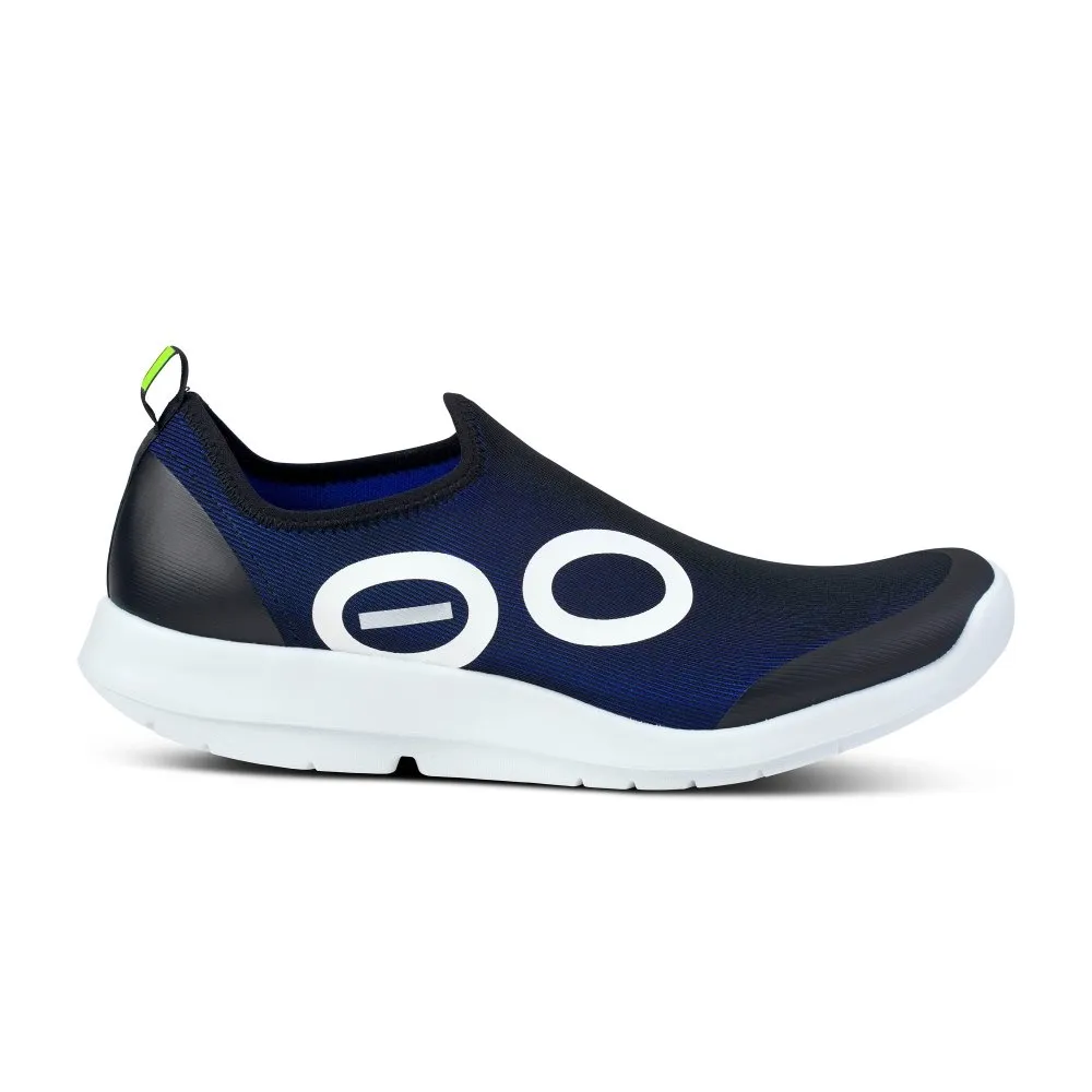 Oofos Men's OOmg Sport Low - White & Navy