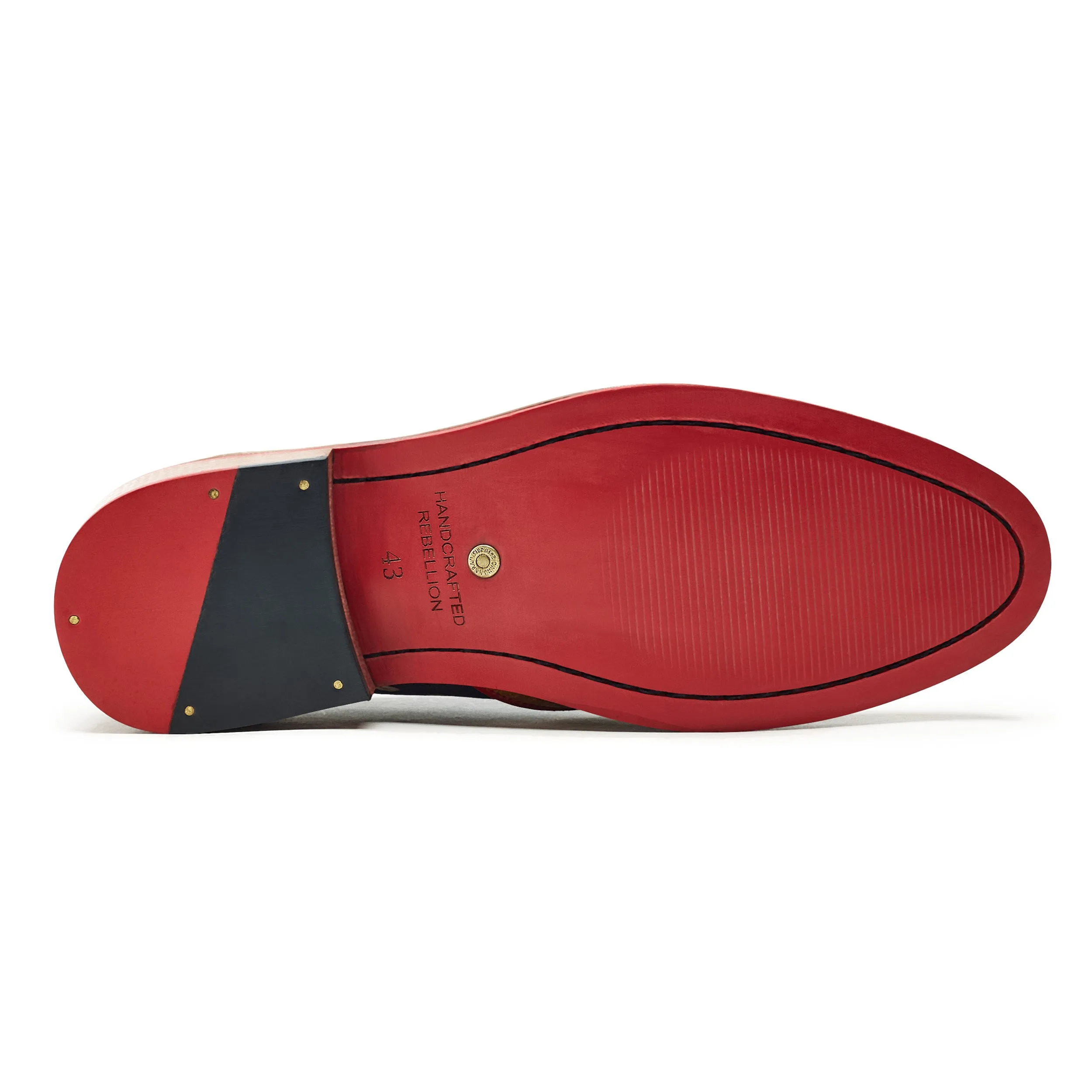 Patola Loafers Men - Crimson