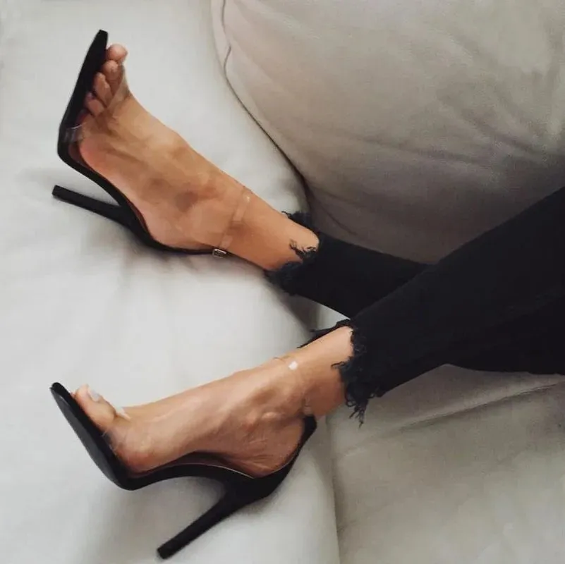 Peep Toe High Heel Sandals