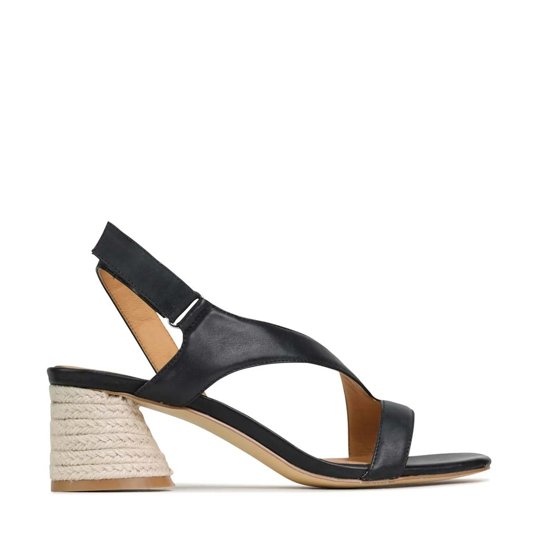 PERLE LEATHER ANKLE STRAP SANDALS