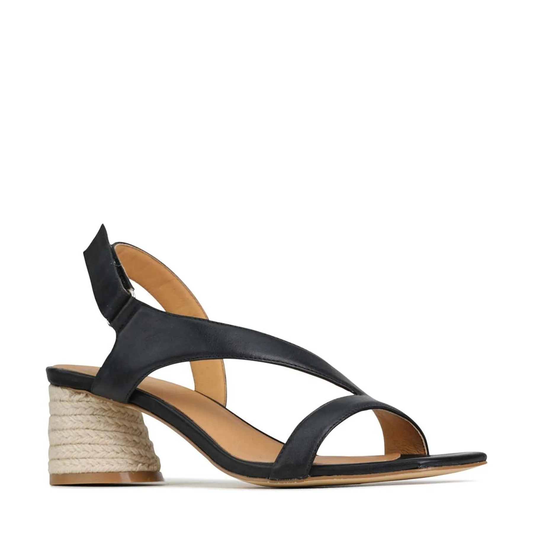 PERLE LEATHER ANKLE STRAP SANDALS