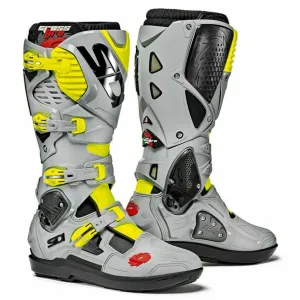 Sidi Crossfire 3 SRS MX Boots - Black/Ash/Yellow