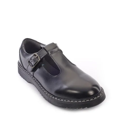 Start-Rite Envisage 3524_7 Black Leather Buckle Fastening School Shoes