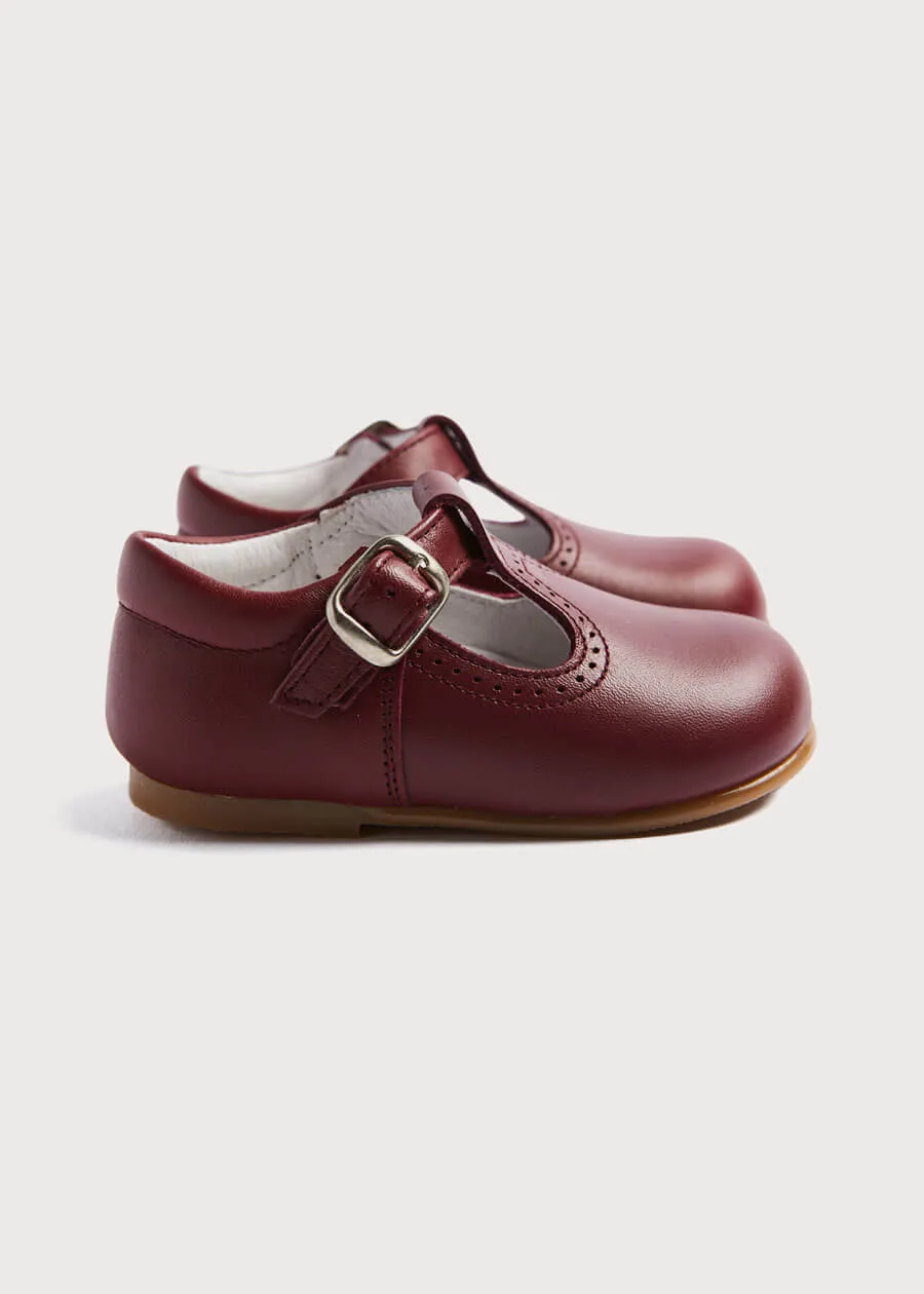 T-Bar Baby Shoes in Burgundy (20-26EU)