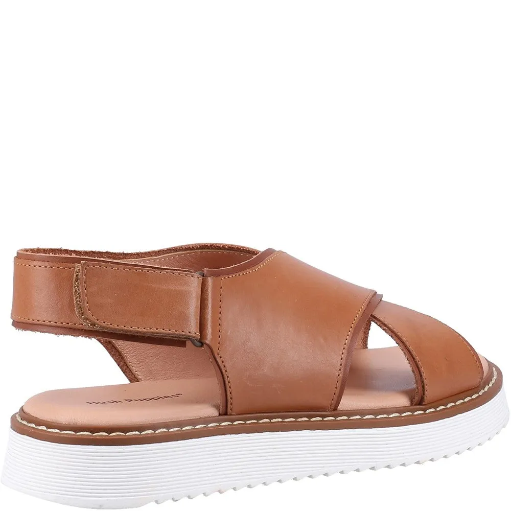 Tan Clarissa Crossover Sandals