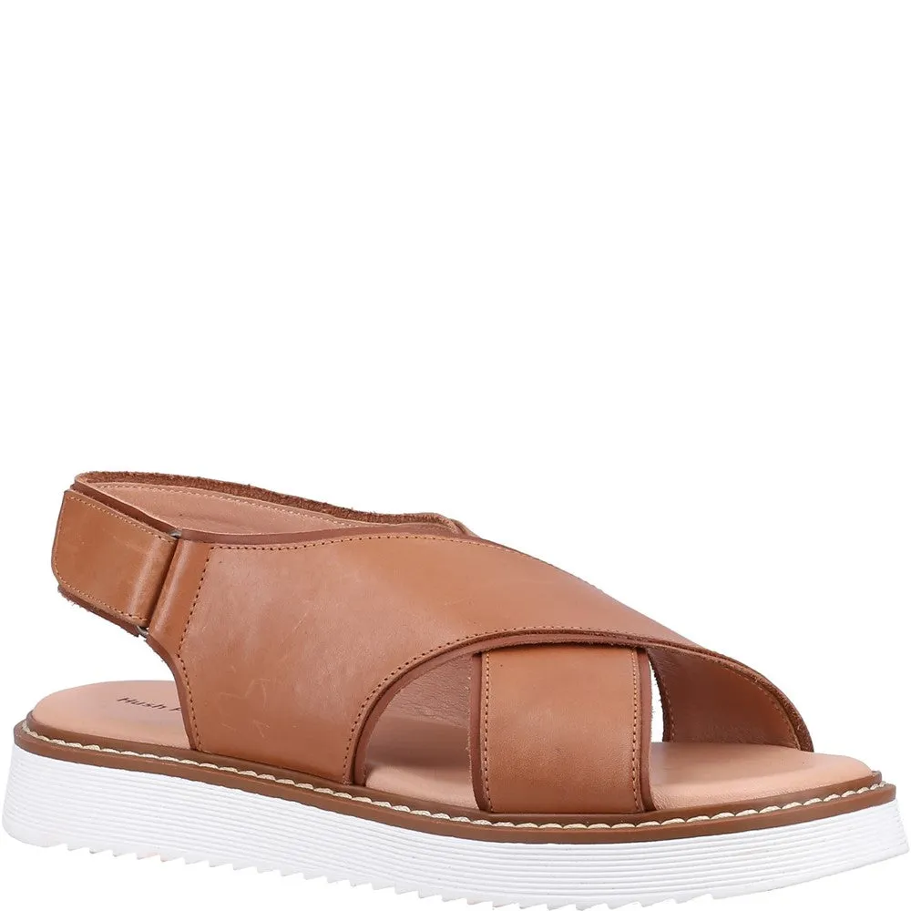 Tan Clarissa Crossover Sandals