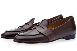 TANGERINE 9 TOLEDO COCOA BELGIAN LOAFERS