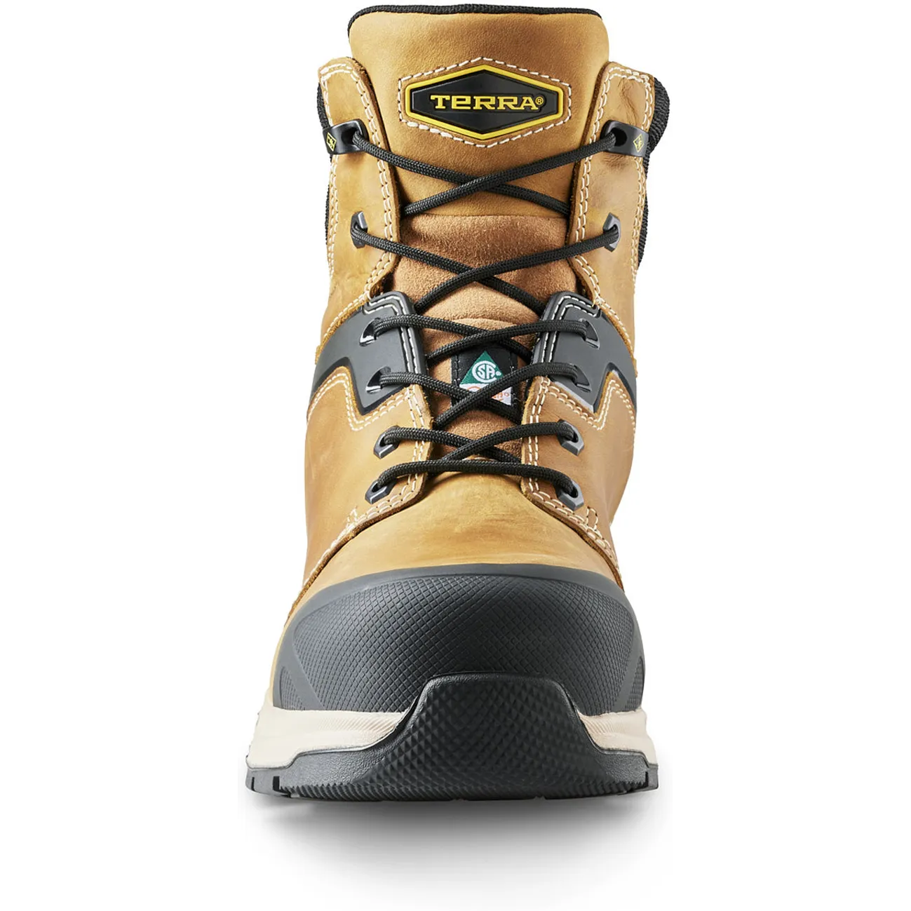 Terra Men's Carbine 6" Comp Toe WP Safety  Work Boot -Wheat- 8395WT