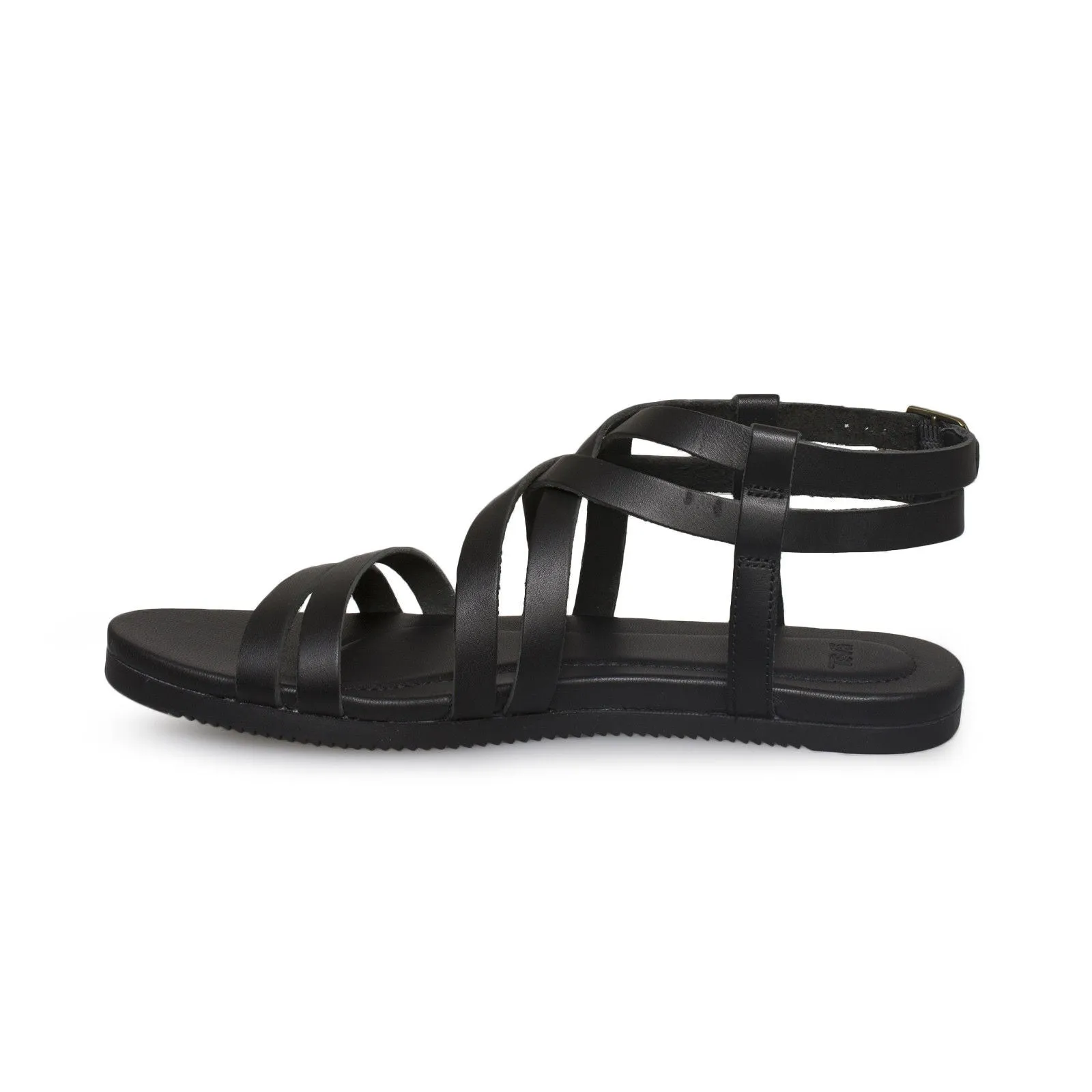 Teva Avalina Crossover Leather Black Sandals