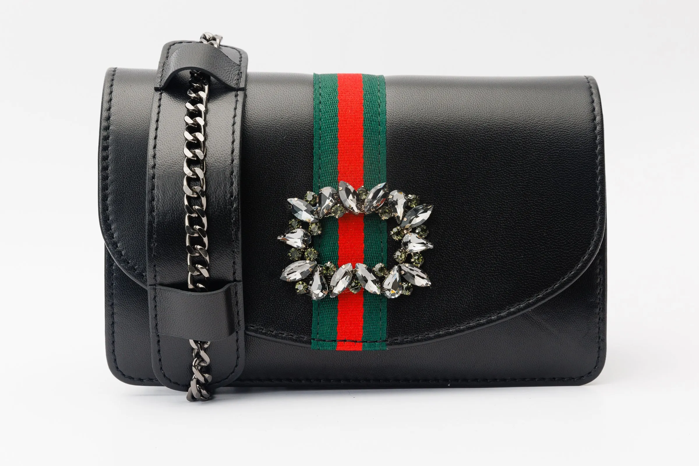 The Afega Black Leather Handbag