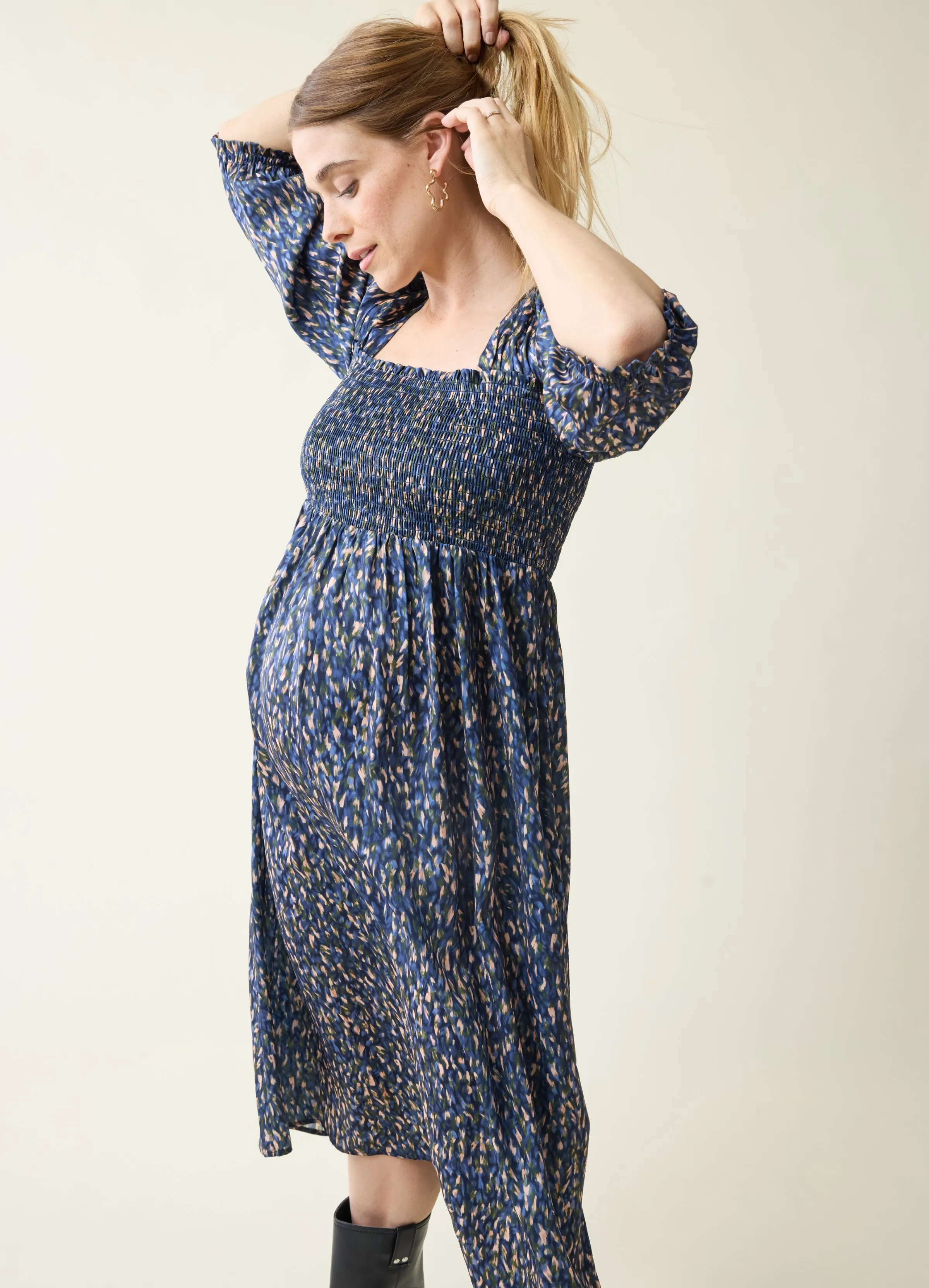 The Breeze Maternity Midi Dress